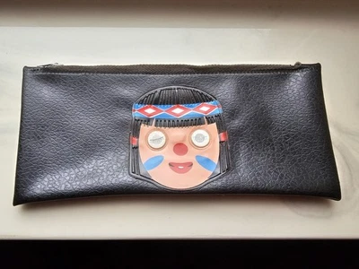 Super Neat Vintage 1960's Flicker Eyes Indian Wallet Coin Purse - Image 1 of 4