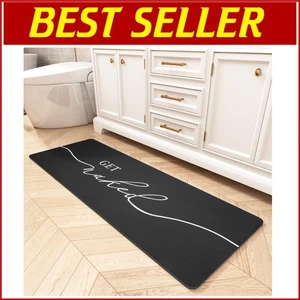 Alfombra de baño antideslizante de secado rápido de 17" x 48" - Alfombra súper absorbente para baños modernos - Imagen 1 de 9