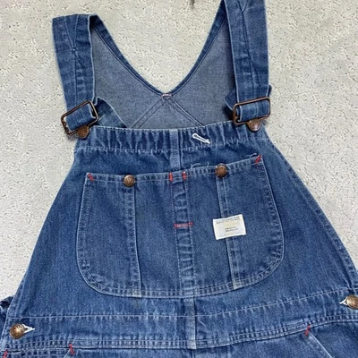 Vintage Big Mac Square Back Denim Overalls Mens 37x30 Carpenter Workwear - Image 1 of 4