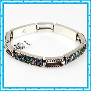 Brighton Trust Your Journey Gliederarmband Silber blau grün Kristall neu mit Etikett 118 $ - Bild 1 von 4
