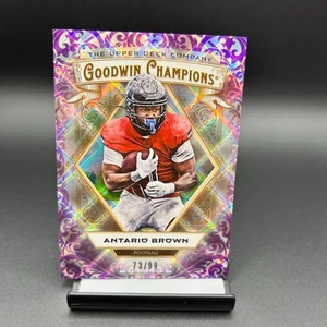2025 Upper Deck Goodwin Champions #64 Antario Brown Purple Diamond /99 - Picture 1 of 2