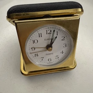 Europa Reisewecker In Schwarz Reiseuhr Wecker mit Batterie - Bild 1 von 5