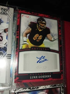 2022 SAGE Artistry #A-LG Luke Goedeke Auto, Red Border - Picture 1 of 1