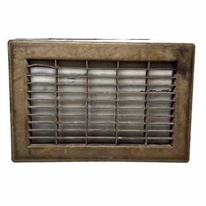 Vtg Metal Cold Air Return Wall Floor Heat Register Grate Fits Min 9 3/4 X 5 5/8 - Picture 1 of 11