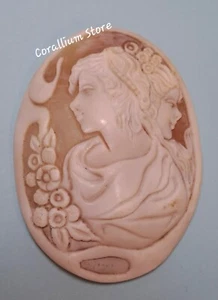 Vintage Kamee Handarbeit, ohne Stromabnehmer, toller Realismus. 70x53mm - Bild 1 von 3