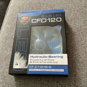 🐸 CFD120 Blue LED Cooling Fan Hydraulic-Bearing - Picture 1 of 3