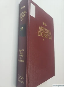 West's Arizona Digest 2d. Vol. 2A, Appeal & Error - Picture 1 of 2