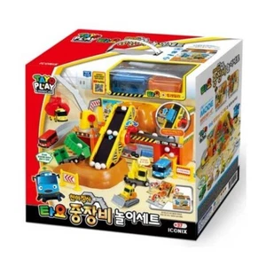 Little Bus Tayo Heavy Equipment Play Set Construction Site Play TAYO PLAY TOY - Picture 1 of 6