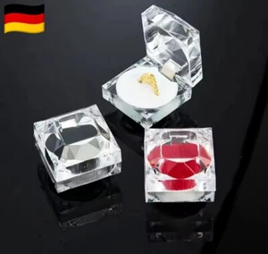 Acryl Ring Etui Box Hochzeit Ringschachtel Schmucketui Ringschatulle Geschenkbox - Bild 1 von 6