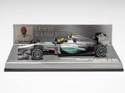 MINICHAMPS 1:43 MERCEDES AMG PETRONAS W04 L. HAMILTON MALAYSIAN GP 2014 - Image 1 of 4