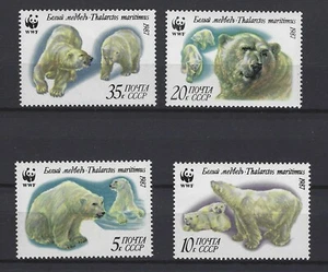 Oso de hielo Rusia 1987 WWF montado sin montar o montado (f351) - Imagen 1 de 1