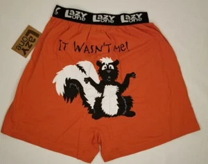 Men's PJ'S Underwear Lazy One - IT WASN'T ME Skunk Size SMALL Brand New with Tag - Picture 1 of 3