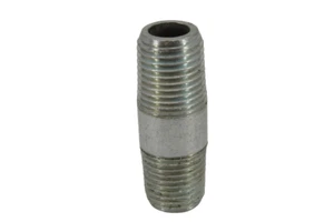Galvanised Malleable Iron Barrel Nipple 8mm (1/4") Pipe Fitting - Picture 1 of 4
