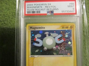 PSA 9 Team Rocket Returns EX Rev Holo Stamp Magnemite 66/109 in ottime condizioni - Foto 1 di 4