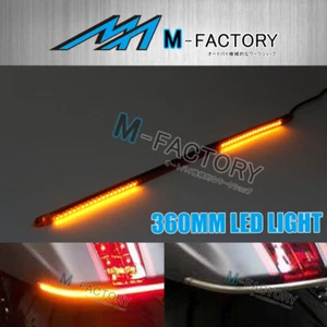 AMP-Z Red 370mm Integrated LED Tail Light Flexible Fit Ducati Motorcycles - Foto 1 di 5