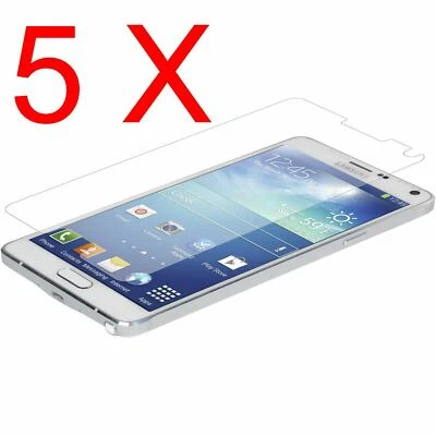 5 x NEW Zagg Invisible-Shield HD Samsung GALAXY NOTE 4 IV LCD Screen Protector - Image 1 of 3