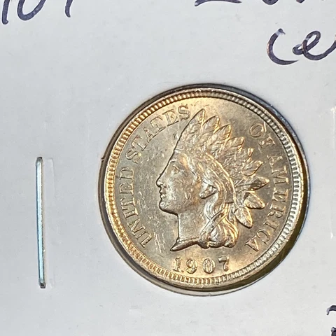 1907 Indian Cent BU. BJM Cover