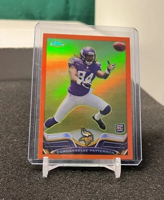Cordarrelle Patterson 2013 Topps Chrome 19 Minnesota rookie orange refractor - Image 1 of 2