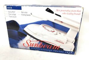 Sunbeam International Travel Iron Model #3939 with Case and Instructions
