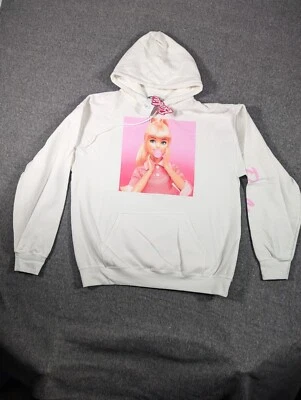 Rue21 Sudadera con Capucha Blanca Barbie Algodón Polar Unisex Mujer Sudadera Grande Nueva con Etiquetas Foto 1 de 4