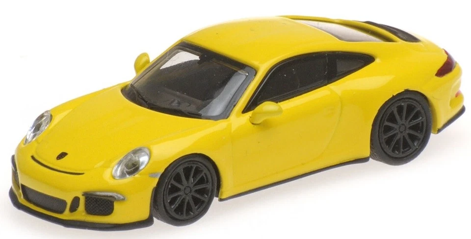 MINICHAMPS - Voiture sportive PORSCHE 911 R de 2016 de couleur jaune - 1/87 -... - Photo 1/1