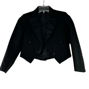 Raffinati Youth Tux Jacket Boys Size 10 Black Robert Wagoner Collection Formal - Picture 1 of 5