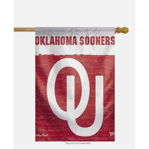 Oklahoma Sooners NCAA Vertical House Flag Licensed  27" x 37" Cover