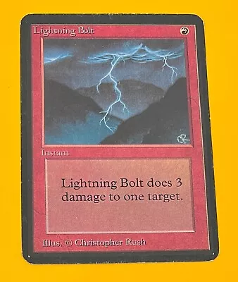 MTG LIGHTNING BOLT Alpha (OldManMTG 003-907) - Image 1 of 4