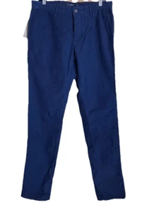 Incotex Slim Fit Tricochino Navy Blue Pants Size 33 Retail Pice $525.00 - Picture 1 of 16