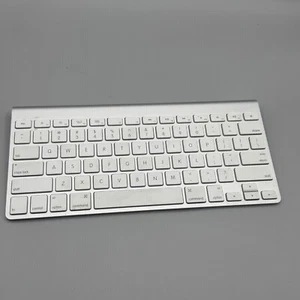 Apple Wireless Bluetooth Keyboard A1314 Silver for iMac - Tested - Bild 1 von 8