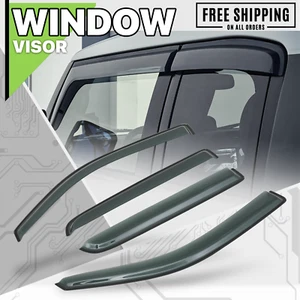 Smoke Window Visor Shade Vent Rain Deflector Guard fit 09-14 Ford F-150 Crew Cab - Picture 1 of 6