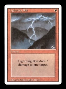 MTG - Lightning Bolt - Revised Edition - Vintage Magic The Gathering - Near Mint - Picture 1 of 2