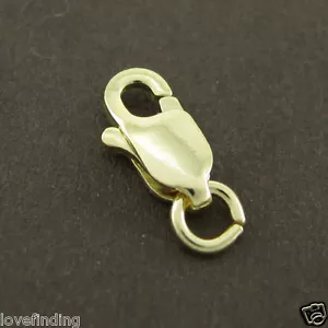 Genuine 18CT Solid Yellow Gold Parrot Clasp 8mm Italy Made - Picture 1 of 3