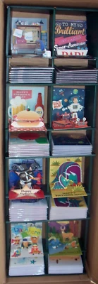 Father's Day Greeting Card 3D Pop Up Lot Of 64 Cards w/Display Wholesale Resell - Image 1 of 4
