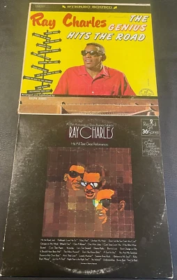 (3) LP LOT Ray Charles- 25th Anniversary Show Salute-Genius Hits the Road VG/VG - Image 1 of 4