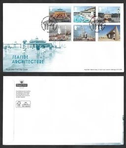 SMI) 2014 BRITISH COLONIES, FIRST DAY COVER, ARCHITECTURE NEAR THE BEACH, XF - Picture 1 of 1