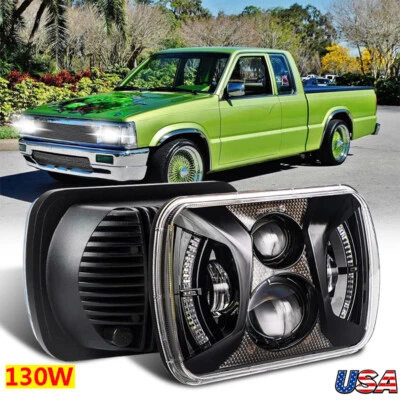 Faro LED halo H4 para camioneta Mazda 1986-1993 B2200 B2600 RX-7 130W 5x7" 7x6 Foto 1 de 4
