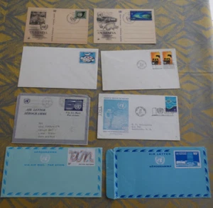 lot 8 entiers postaux  nations unies  annees 60 / 80 - Picture 1 of 1