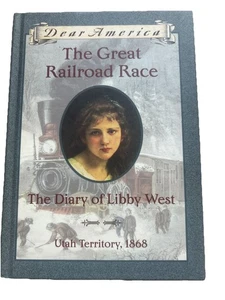 Great Railroad Race The Diary of Libby West by Kristiana Gregory HC 1999 - Foto 1 di 6