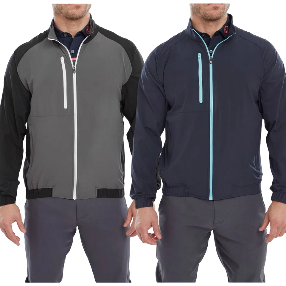 FootJoy Mens Elements Jacket Full Zip Coat Lightweight Packable Bag FJ - Image 1 of 1