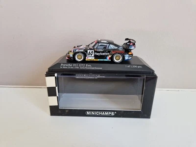 Minichamps 1/43 Porsche 911 GT2 EVO Jarier/Rosenblad/Donovan - #60 Le Mans 1998 - Image 1 of 4