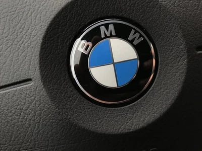 45mm BLUE BMW STEERING WHEEL BADGE STICKER AIRBAG EMBLEM FITS ALL MODELS - Image 1 of 3