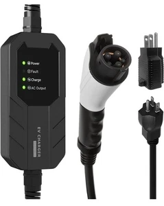 Skysword Ⅱ Level 1-2 EV Charger, 100-240V 16A 25FT Portable EVSE, NEMA 6-20 Plug - Picture 1 of 9