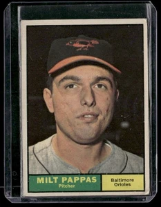 1961 Topps Milt Pappas 295 Baltimore Orioles - Bild 1 von 2