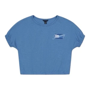 Tommy Hilfiger Little Girls Jersey Elastic Hem T-shirt Blue 6X - Picture 1 of 1