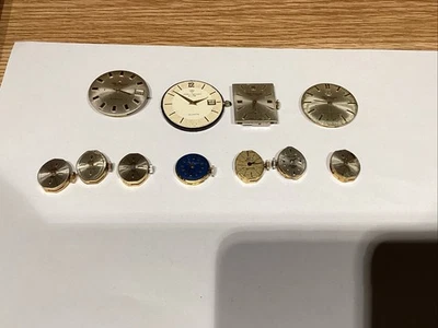 Lote de 11 movimentos de relógio Jules Jergenson condições mistas - Imagem 1 de 4