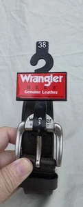 Cinturón Wrangler Hero 6493-20 Cuero Genuino Marrón Para Hombre Talla 38 Hecho en México - Imagen 1 de 5