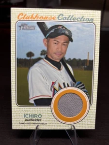 2017 Topps Heritage ICHIRO SUZUKI Relic Jersey CCR-I Marlins Gray Swatch - Bild 1 von 2