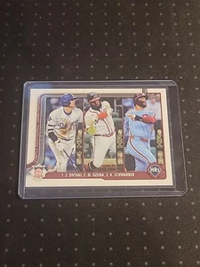 2025 Topps Series 1 - League Leaders Ohtani, Schwarber, Ozuna #144 Sandglitter - Bild 1 von 2