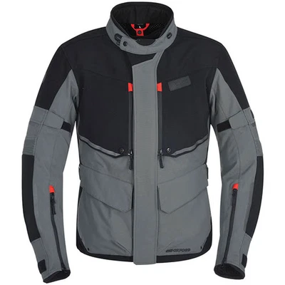 Oxford Mondial Advanced Waterproof Textile Motorcycle Motorbike Jacket Tech Grey - Image 1 of 4